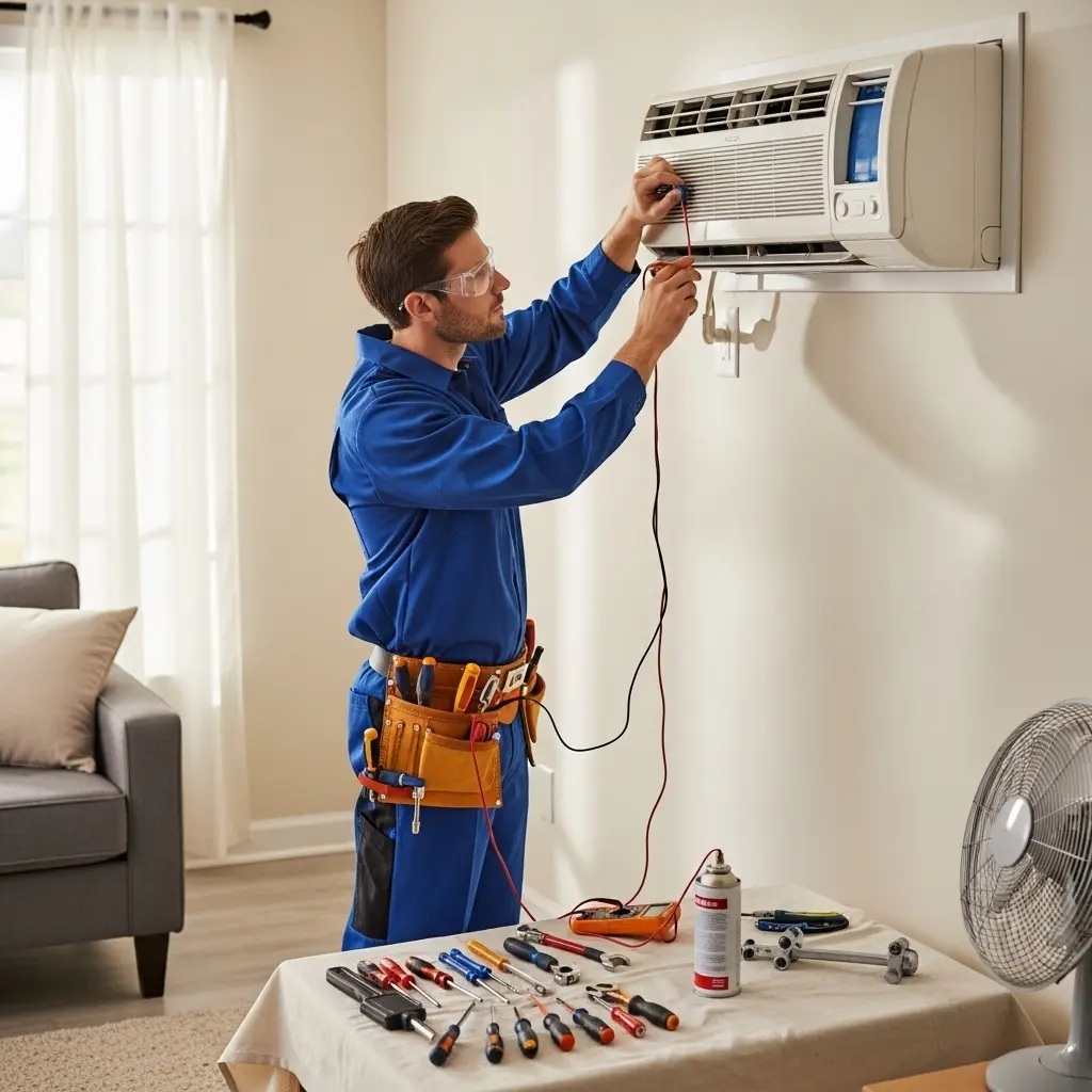 Yenimahalle Hotpoint Hotpoint klima gaz dolumu ve bakım – Enerji verimliliği artırıldı. - Teknik servis örneği